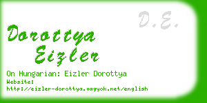 dorottya eizler business card